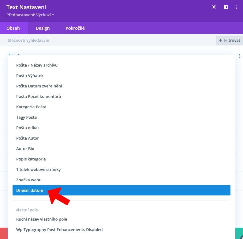 Automatická změna roku v patičce 2 Automatická změna roku